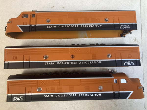 Lionel 6-11737 TCA 40th Anniversary F3 A-B-A Diesel Engine Shells Set O Gauge Like New