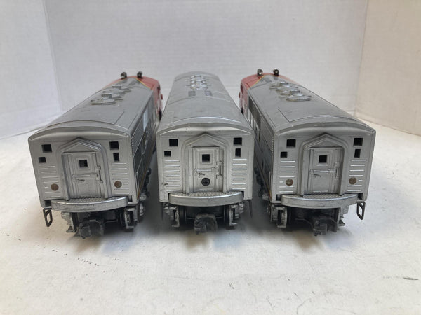 Vintage Lionel 2353 Santa Fe F3 ABA Diesel Locomotive Set – Plastic Vents, Runs Great!