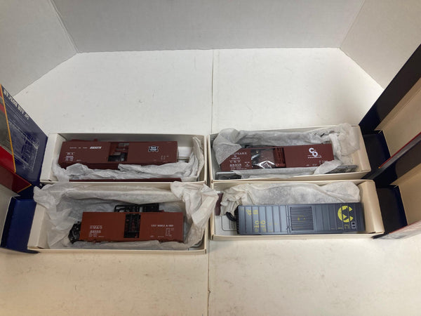 Branchline Trains Blueprint Series Kits HO, Lot of 4, (C&O, Rock Island, Gulf Mobile & Ohio)