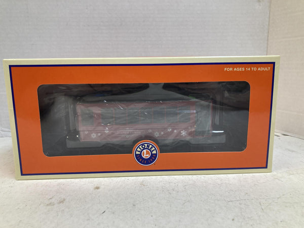 Lionel 2535060 O Gauge Christmas Lighted Trolley "Christmas Express" Like New