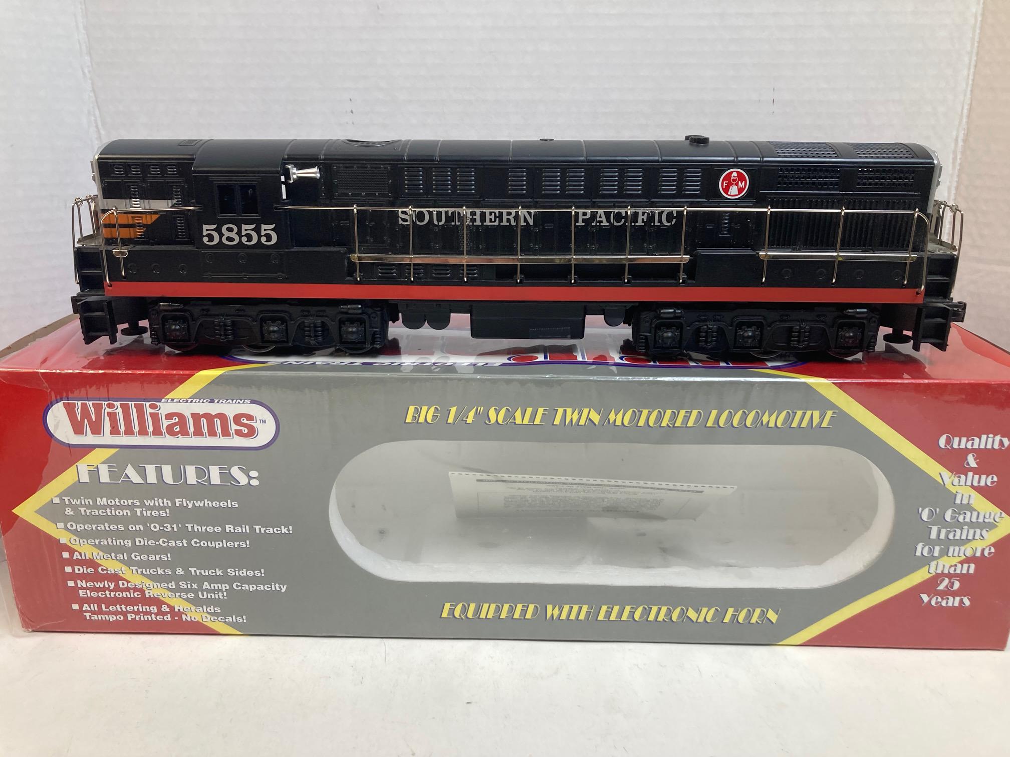 fm gears Williams FM Train Master Diesel Locomotive Southern Pacific #5855 O Ga –  Roundhouse Electric Trains, Inc