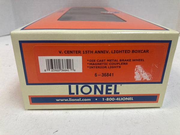Lionel 6-36841 Visitor Center 15th Anniversary Lighted Boxcar – O Gauge – NIB