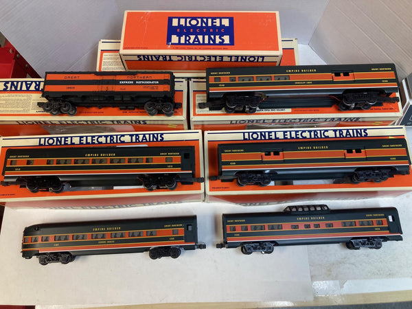 Lionel O Gauge Great Northern 6-Car Aluminum Passenger Set & Reefer - Boxed