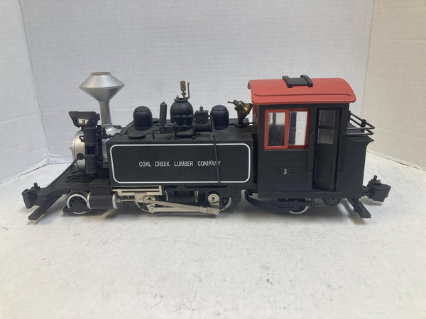Bachmann Spectrum G Scale Coal Creek Lumber Co Forney 0-4-4T Steam Loco #3 - Tested