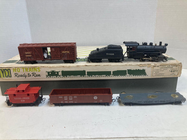 Vintage Tyco HO Train Set No. T-1003 - Switcher Runs Great! Boxed