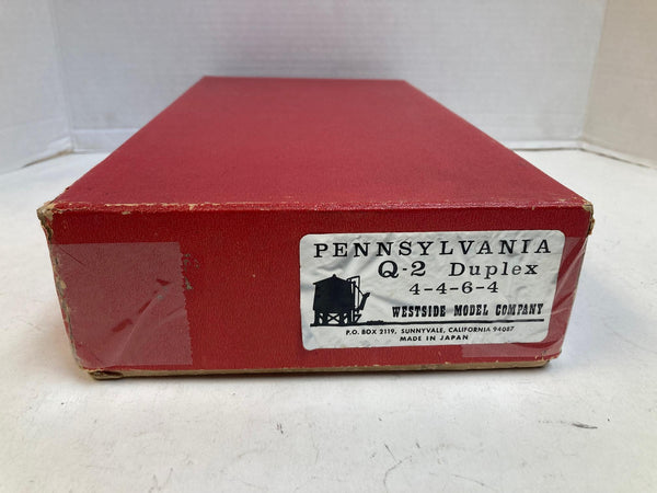 Westside Model Co. HO Brass PRR Pennsylvania Q-2 Duplex 4-4-6-4 - Tested/Lubed - BOX