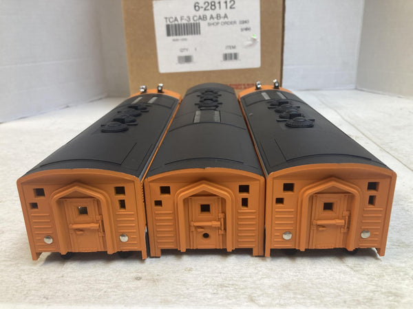 Lionel 6-11737 TCA 40th Anniversary F3 A-B-A Diesel Engine Shells Set O Gauge Like New