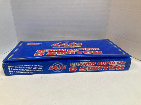 Atlas O 6070 Custom Supreme O-54 LH Switch - Manual Operation - Nickel Silver