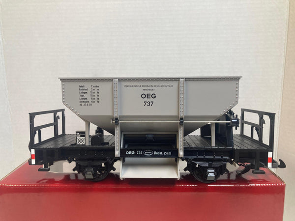 LGB 4141 OEG Ballast/Hopper Car – G-Scale, Pre-Owned, Very Good Condition