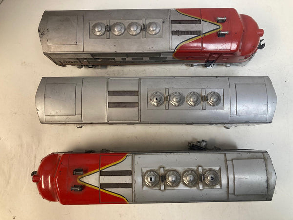 Lionel 2343 Sante Fe F3 ABA Diesel Locomotive Set "Runs Great!!"