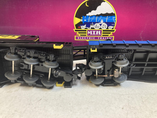 MTH Premier O Scale CSX Crane Car & Crane Tender Set 20-98387 & 20-98390 Boxed