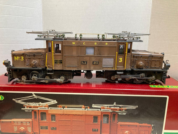 LGB 2040 “W.C.R.R.” Crocodile Locomotive — Custom Weathered, Excellent Running Condition