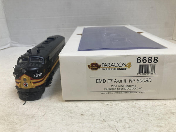BLI 6688 Paragon4 HO Northern Pacific EMD F7 A-Unit #6008D Sound DC DCC Boxed