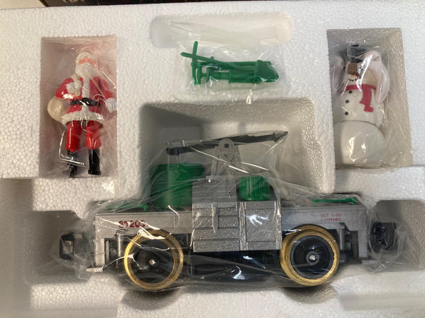 Lionel Large Scale 8-87203 Santa & Snowman Hand Car – Pre-Owned Very Good Condition – Tested – G Gauge Christmas