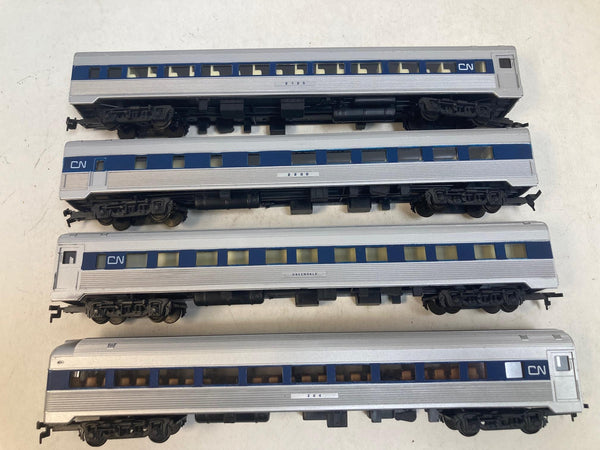 Model Power HO Canadian National 4-Car Budd Set - CN / VIA Rail Era - Interiors