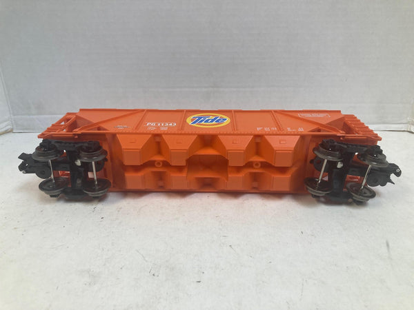 Menards O-Scale Tide 4-Bay Covered Hopper - Unique "Soap Spill" Detail!