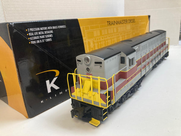 K-Line K2438‑0856CV “Lackawanna” Trainmaster #856 – O‑Gauge, Dual Motors, Brass Flywheels,