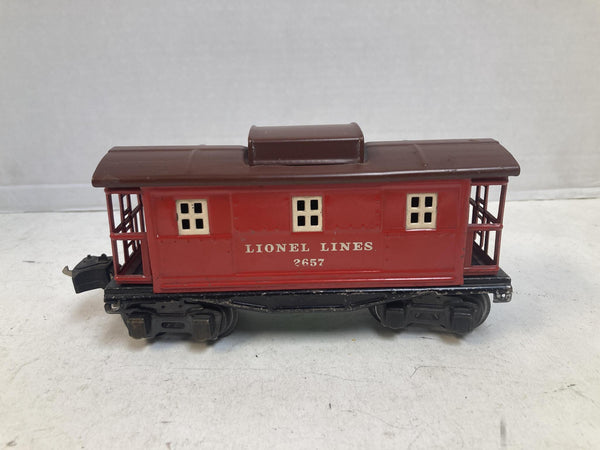Prewar Lionel Lines No. 2657 Red Caboose