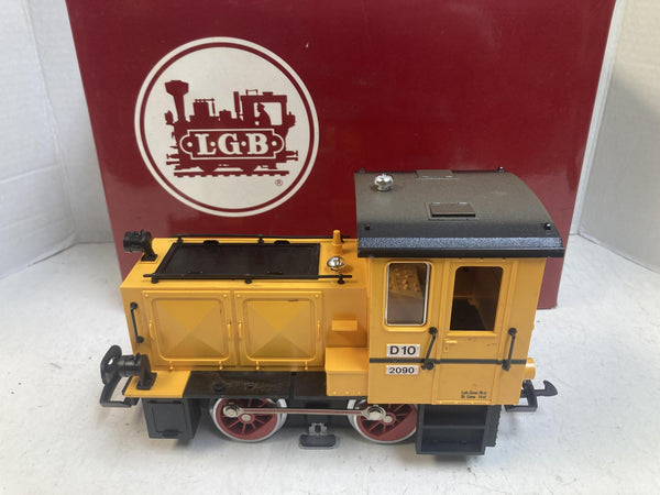 LGB 2090 N G Gauge Yellow Industrial Diesel Locomotive D10 w/ Original Box
