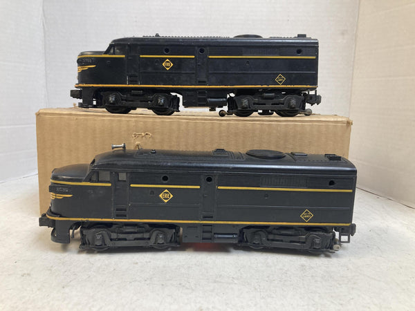 Vintage Lionel Lines No. 2032 Erie Alco Twin Diesel Locomotives AA Set w/ Box
