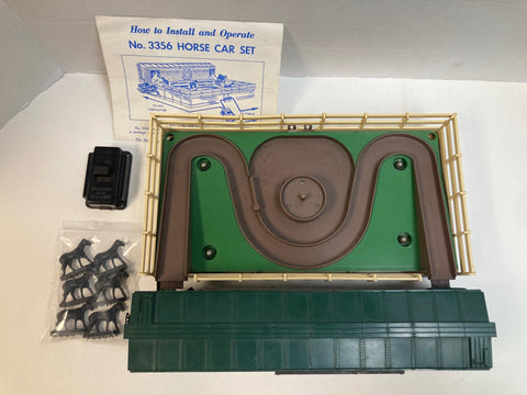 Lionel 3356 Horse Car & Corral Set – Postwar O Gauge – Operating Action Car