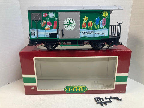 LGB 4128 R Blank Grains Boxcar – G Scale, Pre-Owned Very Good Condition