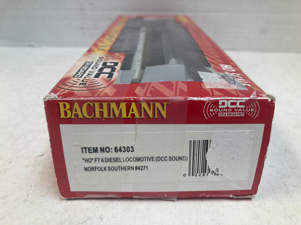 Bachmann HO 64303 Norfolk Southern F7A #4271 – DCC/Sound Value – Excellent Condition