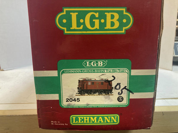 LGB 2045 “W.C.R.R” #205-5 — Custom Weathered RhB GE 2/4 Electric (Amazing Finish, Missing top side piece & light out))