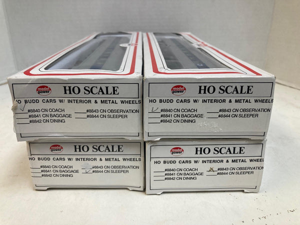 Model Power HO Canadian National 4-Car Budd Set - CN / VIA Rail Era - Interiors