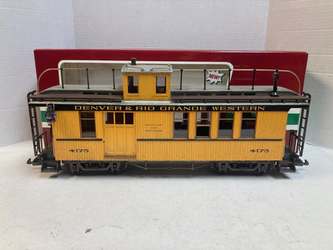LGB 4175 D&RGW Caboose – G Scale – Custom Weathered – Pre Owned Great Condition