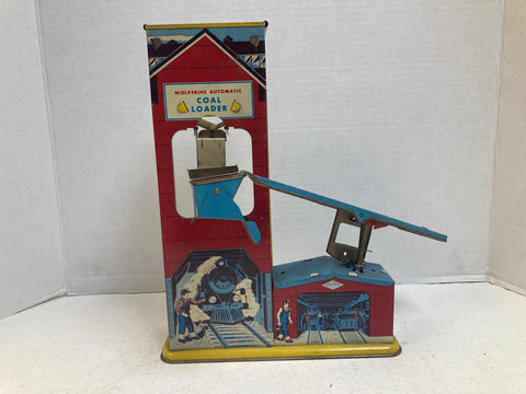 Wolverine Automatic Coal Loader – 1950s Vintage Tinplate Toy – Good Condition As-Is