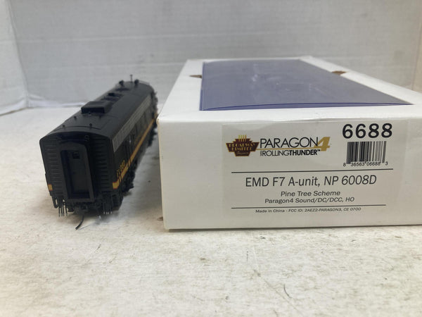 BLI 6688 Paragon4 HO Northern Pacific EMD F7 A-Unit #6008D Sound DC DCC Boxed