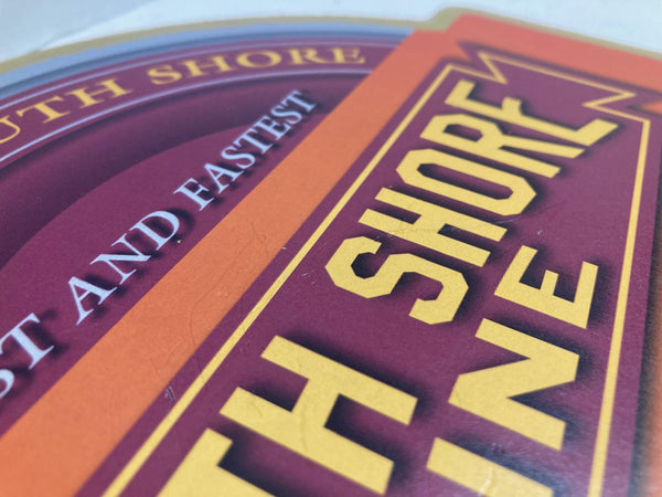 Wooden Railroad Sign Lot South Shore Line, Wheeling Lake Erie, Ohio Central Buckeye