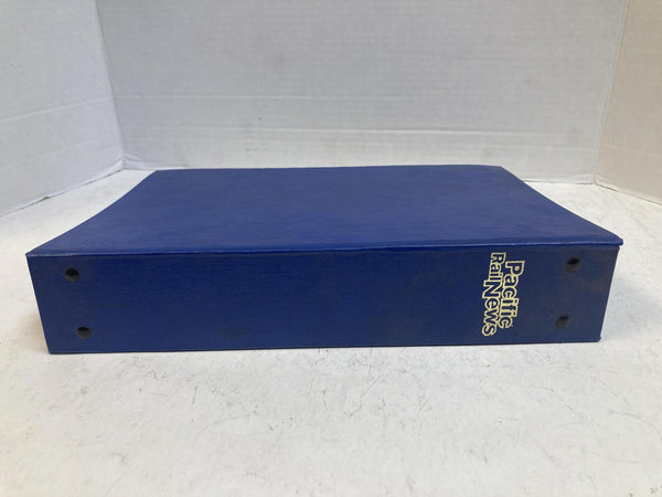 Pacific Rail News Magazine Complete 1986 Year Set in Custom Binder (12 Issues)