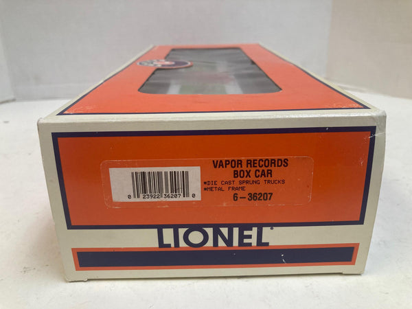 Lionel 6-36207 Vapor Records Christmas Boxcar – O Gauge – Very Good Condition