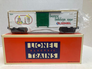Lionel 6-19910 “Seasons Greetings” 1990 Christmas Boxcar — O Gauge — Sealed New