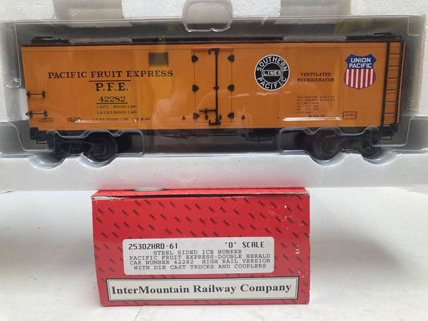 InterMountain Pacific Fruit Express Steel Sided Ice Bunker O Scale (25302HRD-61)