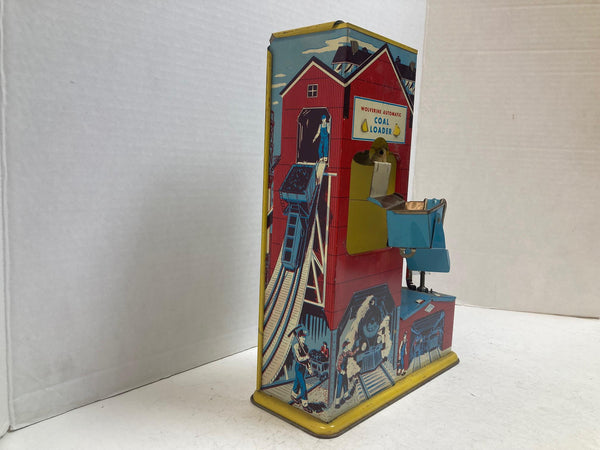 Wolverine Automatic Coal Loader – 1950s Vintage Tinplate Toy – Good Condition As-Is