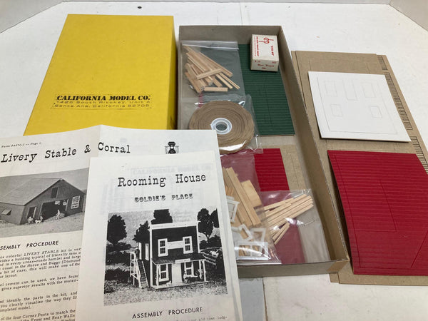 Suydam HO Building Kits (see description before purchase) - Old Town Lodgings, Modern Factory, Eds Market, Modern Industry, Mine & Shaft, Sunkist x2, Red Lake Mine, Main Street Station