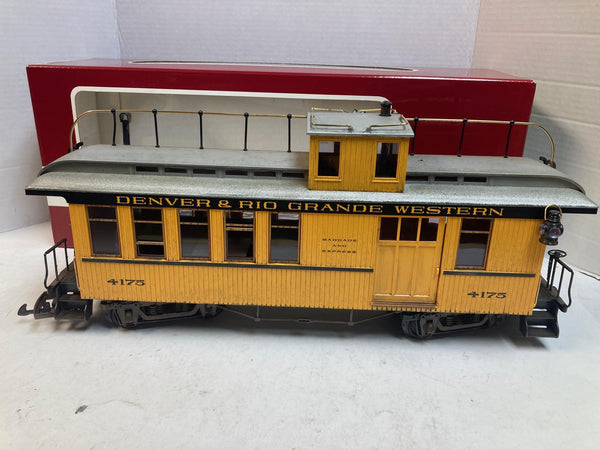 LGB 4175 D&RGW Caboose – G Scale – Custom Weathered – Pre Owned Great Condition