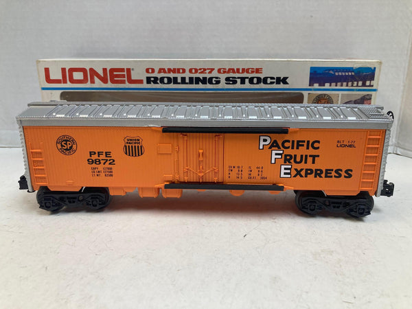 Lionel 6-9872 Pacific Fruit Express Reefer – O Gauge – Pre-Owned Very Good Condition