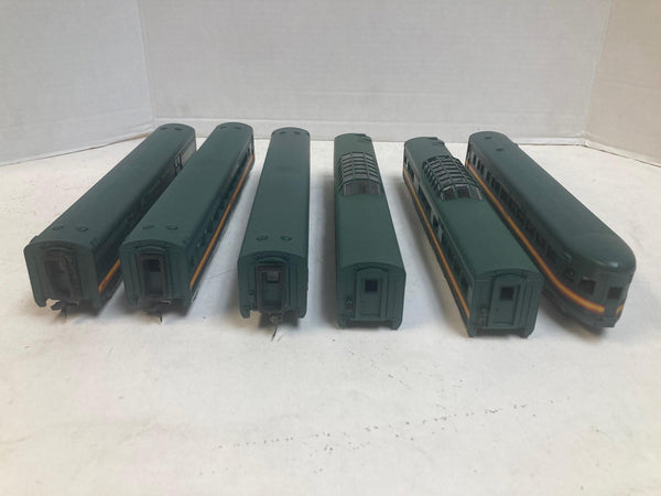 COMPLETE Lot of 6 Athearn Blue Box HO Northern Pacific Passenger Cars - 2 Kits + 4 Built
