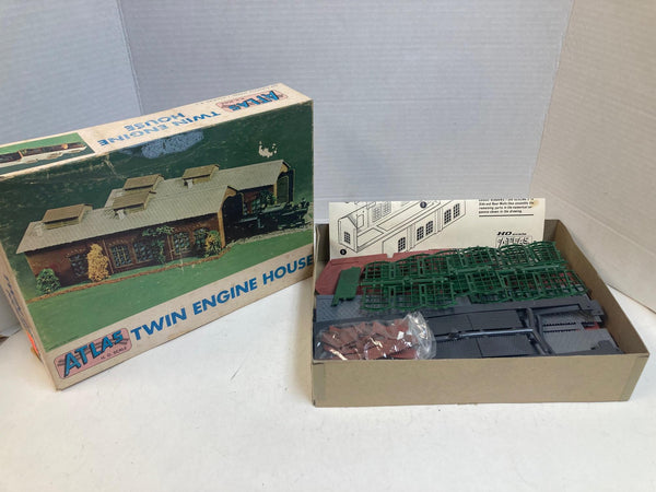 Atlas Twin Engine House HO Scale Kit (774-498)