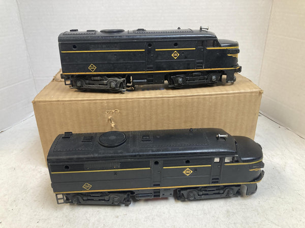 Vintage Lionel Lines No. 2032 Erie Alco Twin Diesel Locomotives AA Set w/ Box