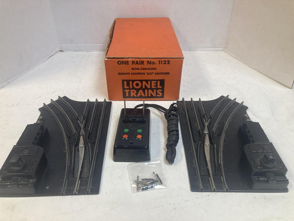Vintage Lionel 1122 O-27 Remote Control Switch Pair (Left & Right) W/ Box