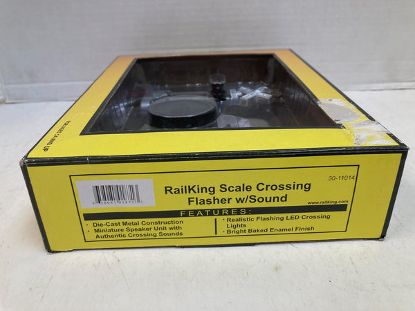 MTH RailKing 30-11014 Scale Crossing Flasher w/ Sound - NOS NIB