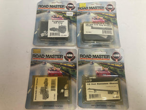 GHQ N scale 4 Assorted Road Master Series Kits, Set 2,1995