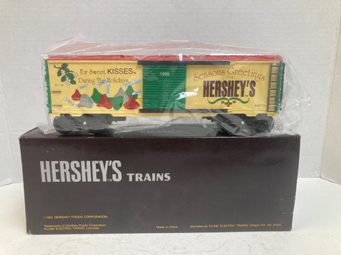 K-Line K-646709 Hershey’s “95 Xmas” Season’s Greetings Boxcar – O/O27, NIB