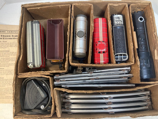 Vintage Marx NYC Steam Freight Set | w/ Original Manual & Box Bottom | EXCELLENT