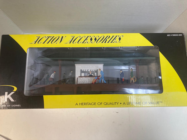 K-Line 6-22191 Operating Passenger Station w/ Moving Figures – O Scale Animated Accessory